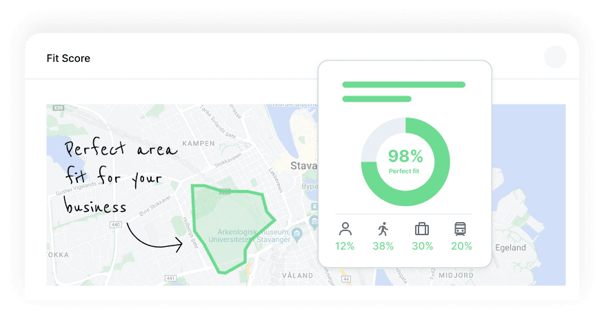 Find high-revenue areas on the map