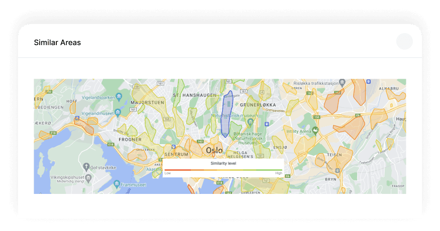 Discover new location opportunities with Similar Areas