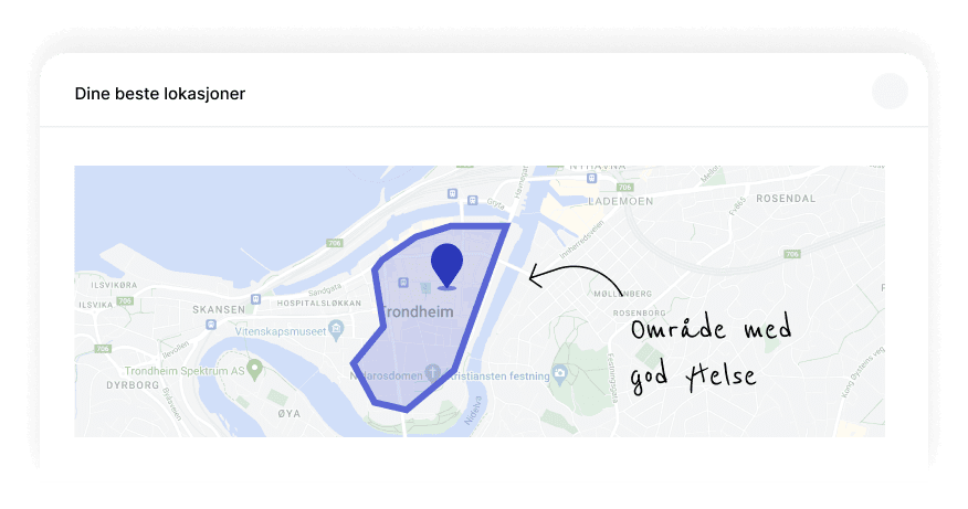 Identifiser din beste lokasjon i Plaace