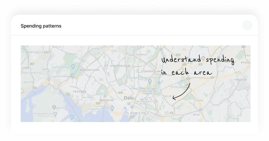 Spending insights by area
